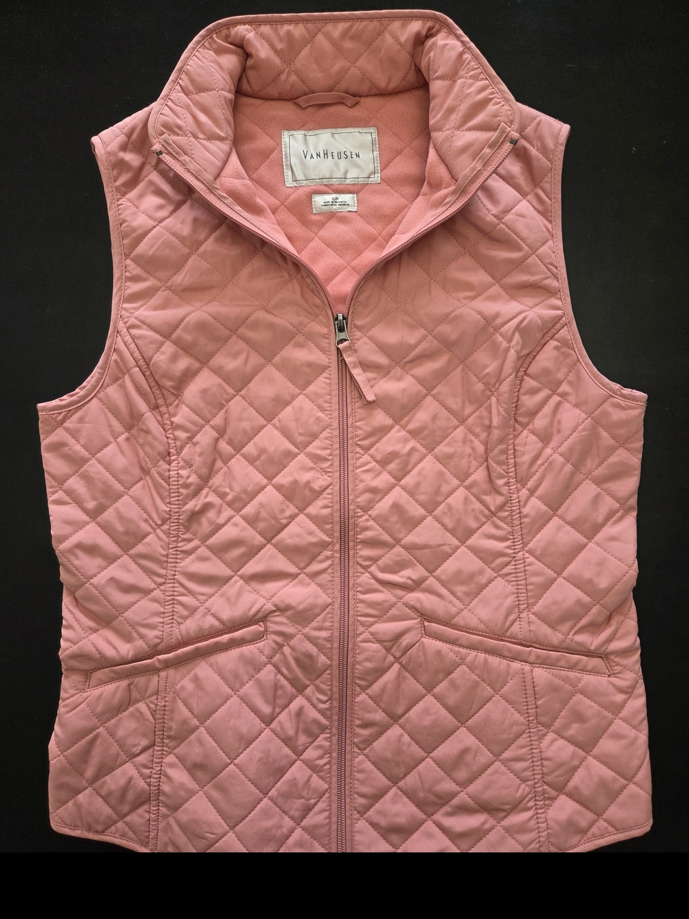 Van Heusen Quilted Coral-Pink Women's Vest